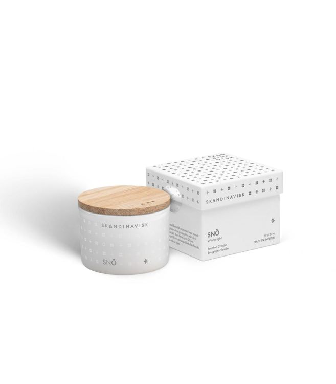 Skandinavisk Bougie Parfumée SNÖ 90g (White) - Panache (Koksijde)