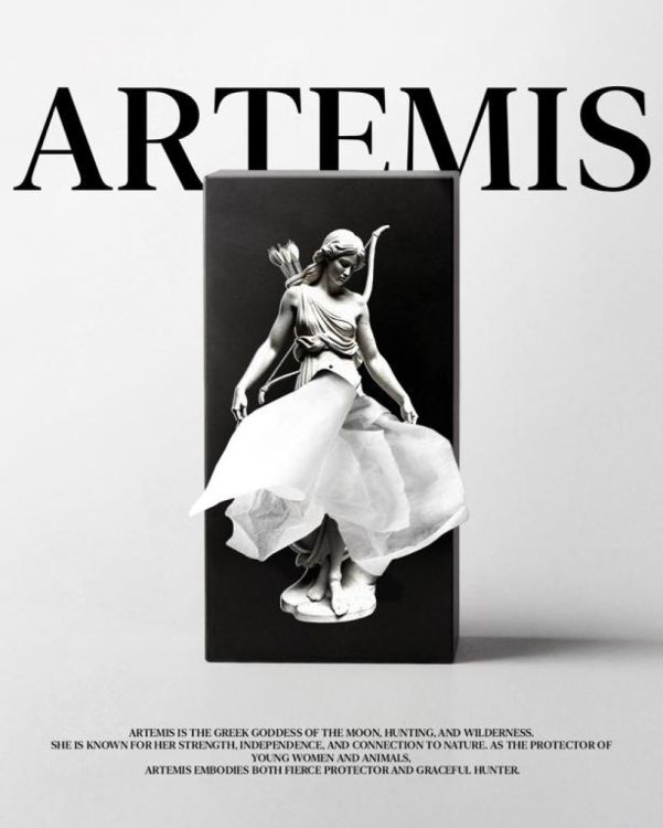 Spextrum Tissue Up Mythologie - Artemis (Zwart) - Panache (Koksijde)
