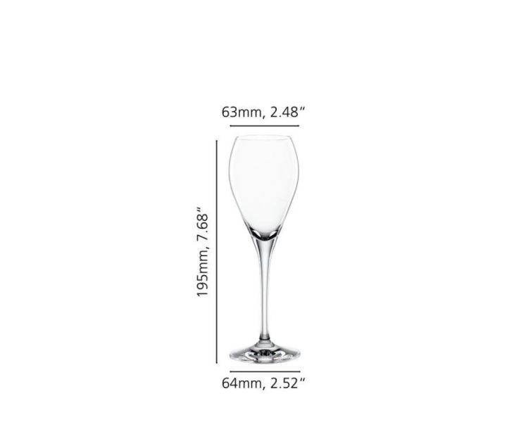 Spiegelau Lot de 6 Verres à Champagne Party 160 ml (Transparant) - Panache (Koksijde)