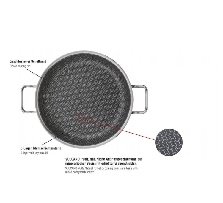 Spring Vulcano Cut Resist Serveerpan hoog 24cm () - Panache (Koksijde)