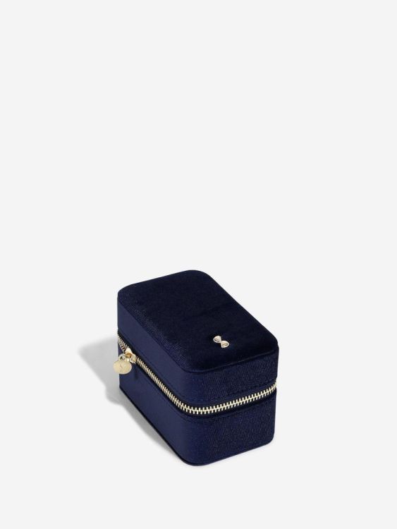 Stackers Travel Jewellery & Watch Box (Navy velvet) - Panache (Koksijde)