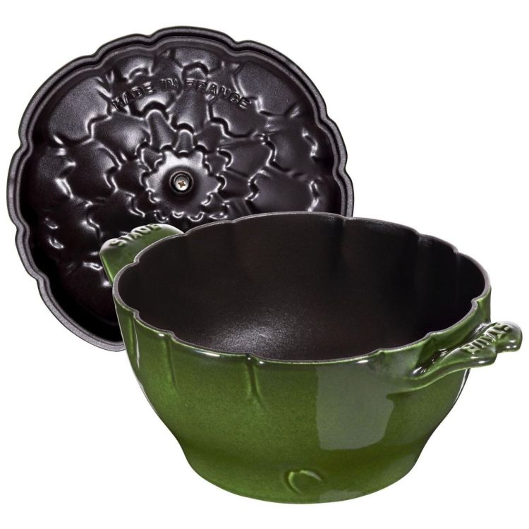 Staub Cocotte Artisjok 22cm / 3l Basilicum (Basilicum) - Panache (Koksijde)