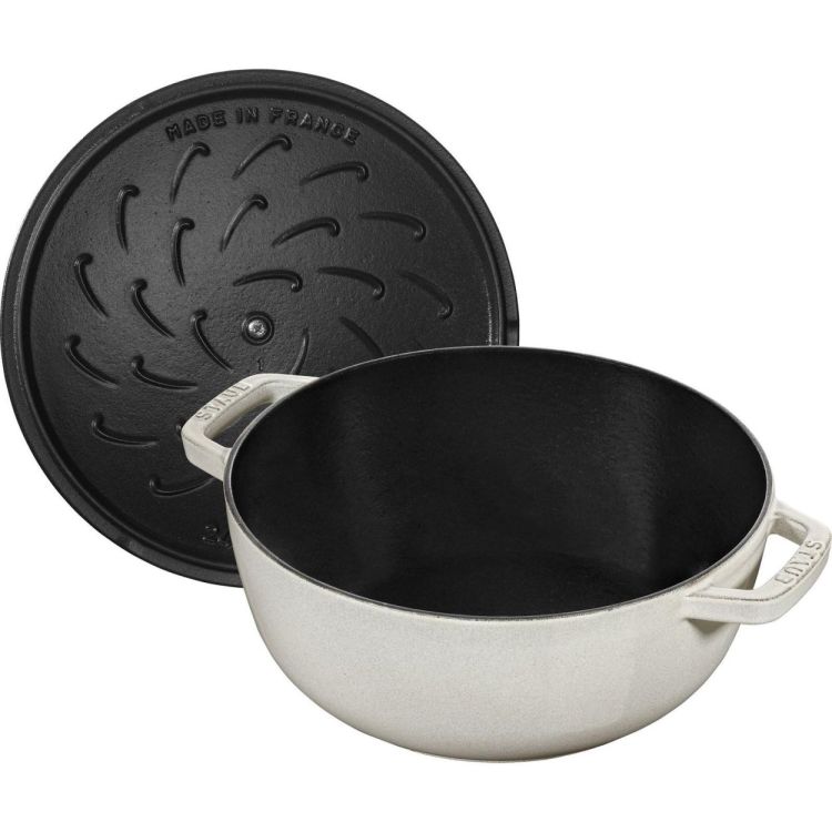 Staub Cocotte Snowflake 24cm / 3.6l (White Truffle) - Panache (Koksijde)