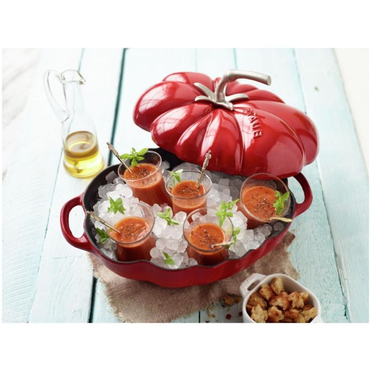 Staub Cocotte Tomate 25 cm / 3 L (Rood) - Panache (Koksijde)
