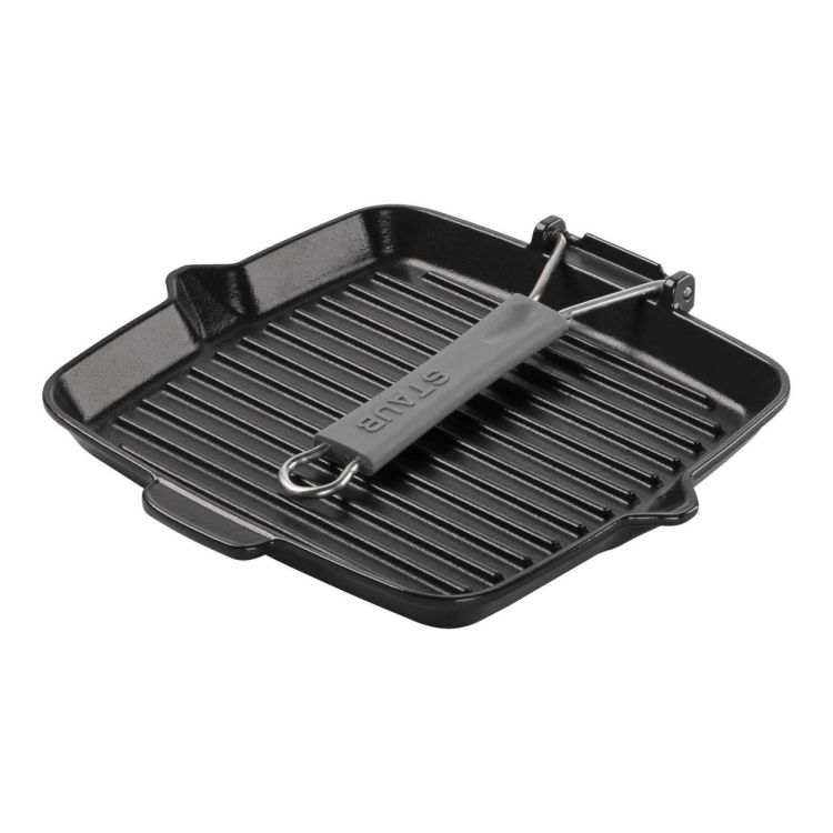 Staub Grillpan vierkant 24cm (Zwart) - Panache (Koksijde)