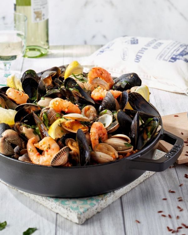 Staub Poêle 34cm (Zwart) - Panache (Koksijde)