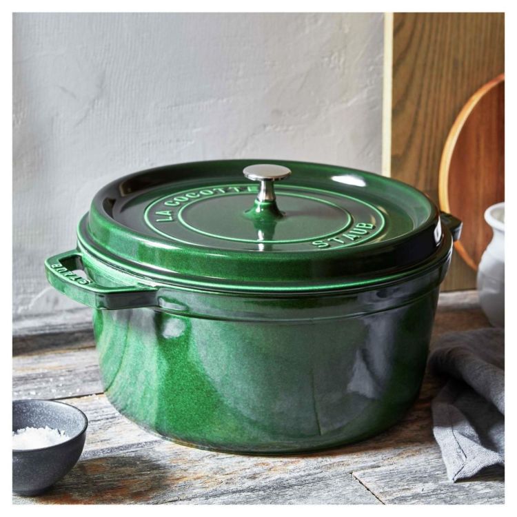 Staub Ronde cocotte 24cm / 3,7l (Basilicum) - Panache (Koksijde)