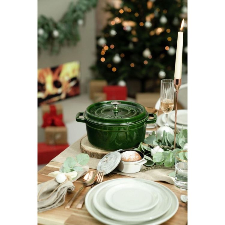 Staub Ronde cocotte 24cm / 3,7l (Basilicum) - Panache (Koksijde)