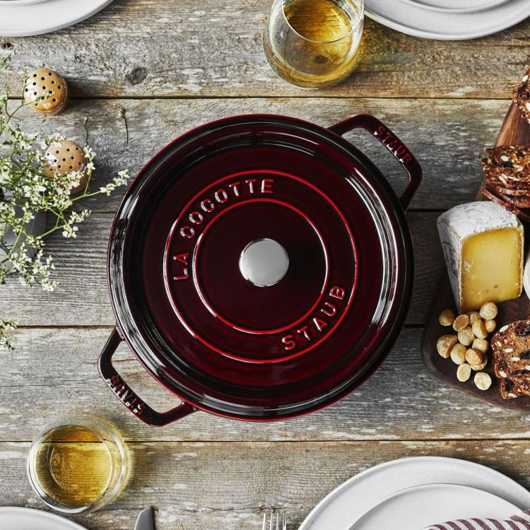 Staub Ronde cocotte 24cm / 3,7l (Grenadine) - Panache (Koksijde)
