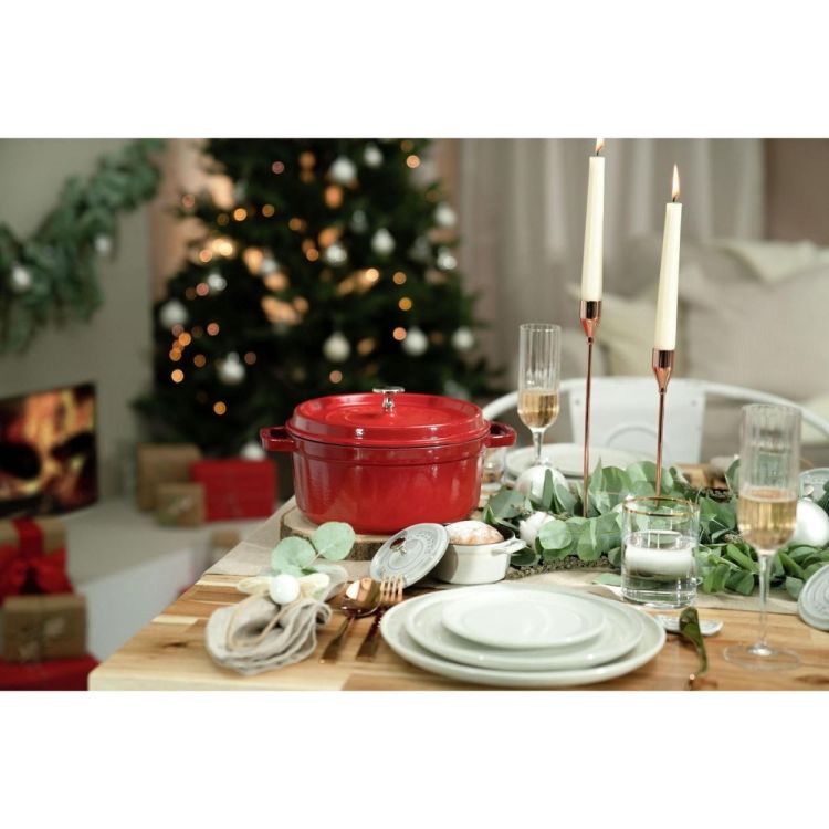 Staub Ronde cocotte 24cm / 3,7l (Kersenrood) - Panache (Koksijde)