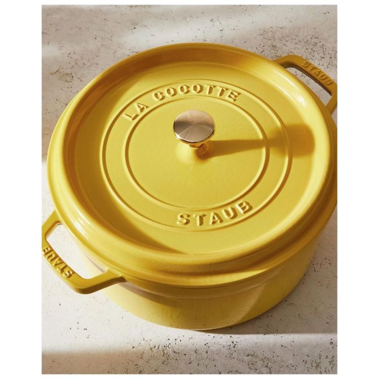 Staub Ronde cocotte 26cm / 5.25l (Citron) - Panache (Koksijde)