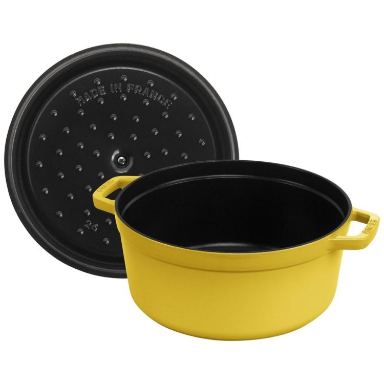Staub Ronde cocotte 26cm / 5.25l (Citron) - Panache (Koksijde)
