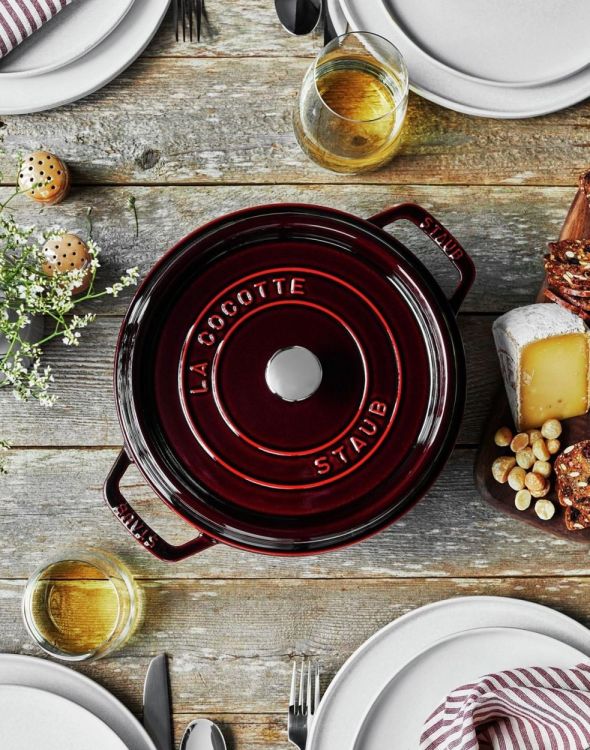 Staub Ronde cocotte 26cm / 5,25l (Grenadine) - Panache (Koksijde)