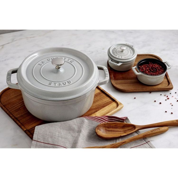 Staub Ronde cocotte 26cm / 5,25l (White Truffle) - Panache (Koksijde)