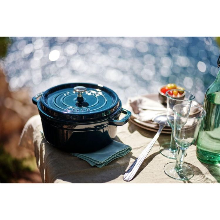 Staub Cocotte rond 28cm / 6,75l (La Mer) - Panache (Koksijde)