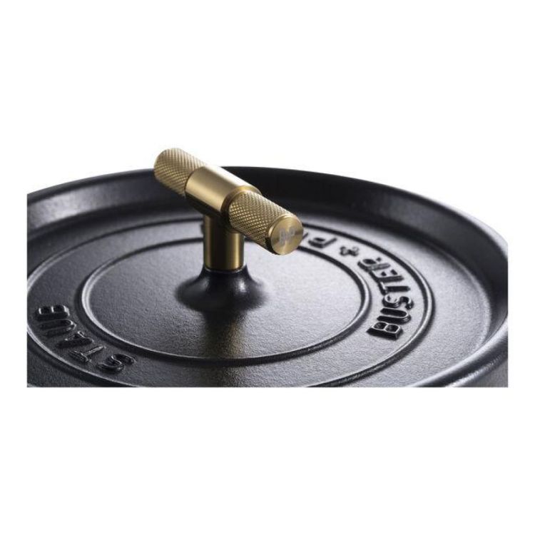 Staub Ronde cocotte Buster+Punch 24cm / 3,7l (Zwart) - Panache (Koksijde)