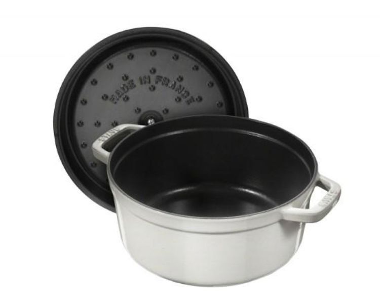 Staub Cocotte en fonte rond (White Truffle) - Panache (Koksijde)