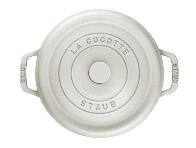 Staub Cocotte en fonte rond (White Truffle) - Panache (Koksijde)