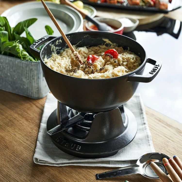 Staub Multifunctionele fondueset 10-delig (Black) - Panache (Koksijde)