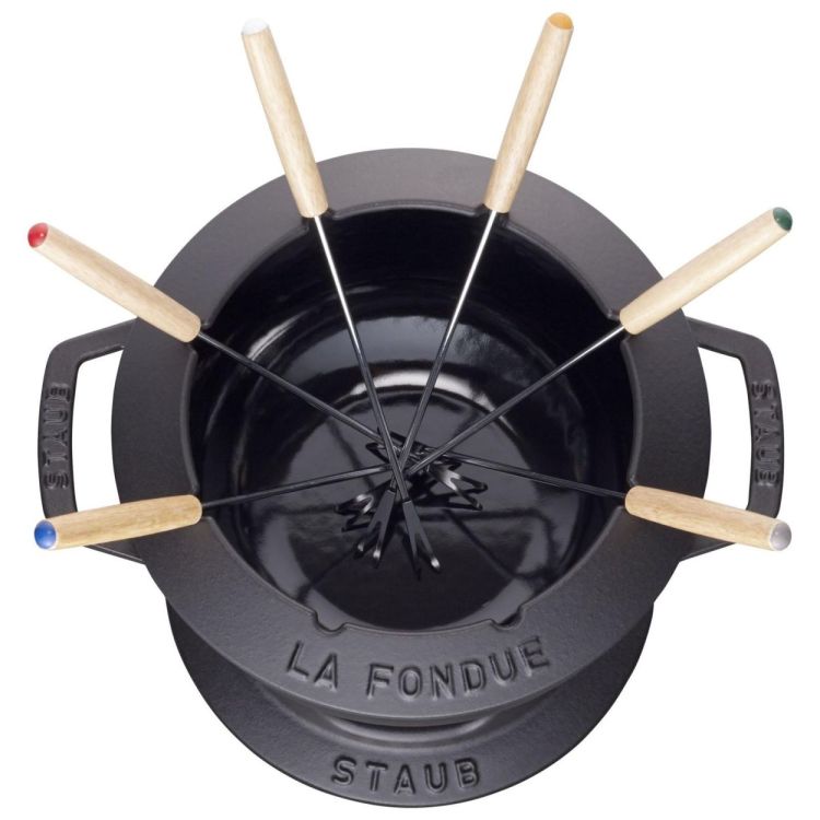 Staub Multifunctionele fondueset 10-delig (Black) - Panache (Koksijde)