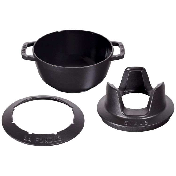 Staub Multifunctionele fondueset 10-delig (Black) - Panache (Koksijde)