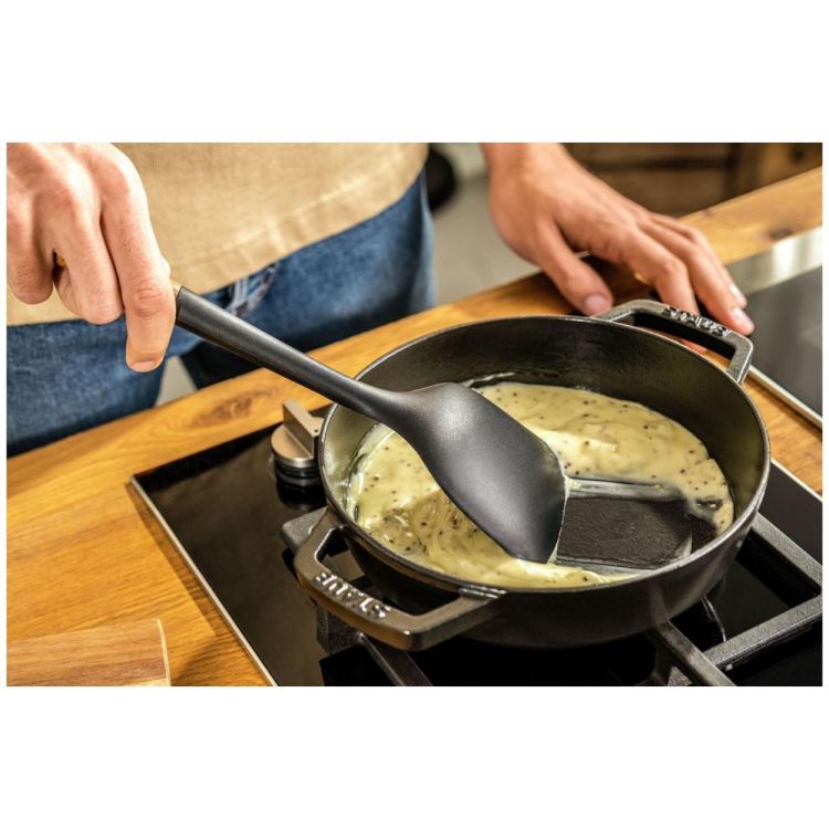 Staub Wokspatel 31cm (Zwart) - Panache (Koksijde)