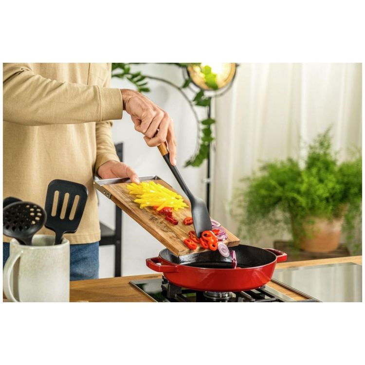 Staub Wokspatel 31cm (Zwart) - Panache (Koksijde)