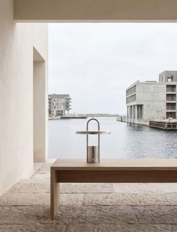 Stelton Pier LED lamp steel 25cm (Steel) - Panache (Koksijde)