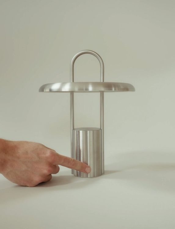 Stelton Pier LED lamp steel 25cm (Steel) - Panache (Koksijde)