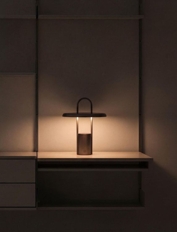 Stelton Pier LED lamp steel 25cm (Steel) - Panache (Koksijde)