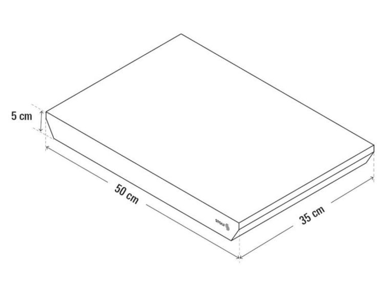 Stolf Hakblok Teck 50x35x5cm (Teck) - Panache (Koksijde)