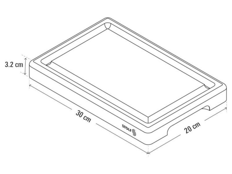 Stolf Snijplank Teck 30x20x3cm (Teck) - Panache (Koksijde)