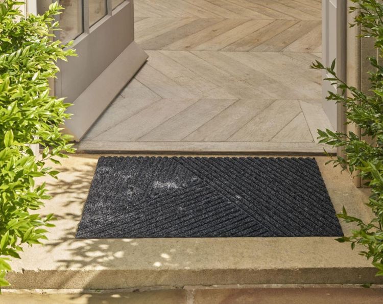 Dune Stripes dark grey 45x75cm Dune (Dark Grey) - Panache (Koksijde)