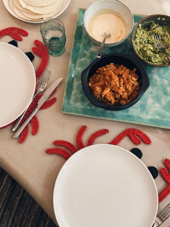 Studio Noticed Placemat Krab Raffia (Rood) - Panache (Koksijde)