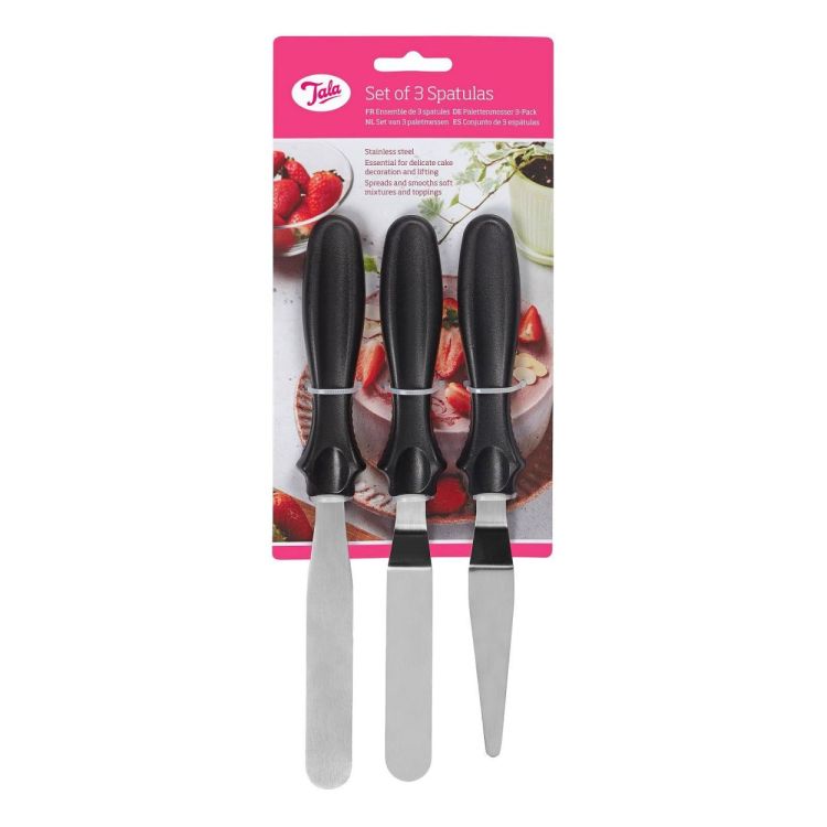 Tala Set de 3 petites spatules coudées (Zwart) - Panache (Koksijde)