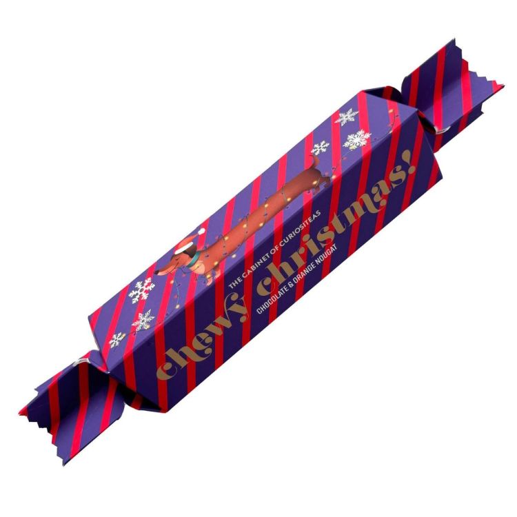 The Cabinet Of CuriosiTEAs Chewy Christmas Chocolate & Orange Nougat bar in wrapper (Paars) - Panache (Koksijde)