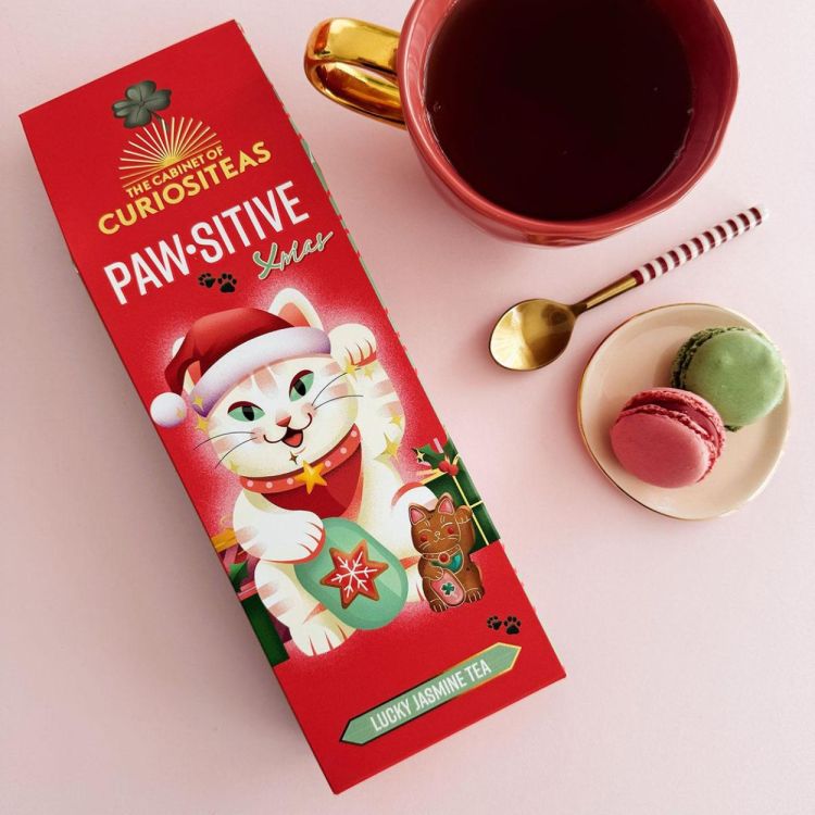 The Cabinet Of CuriosiTEAs Pawsitive Xmas vibes Tea Giftbox (Rood) - Panache (Koksijde)