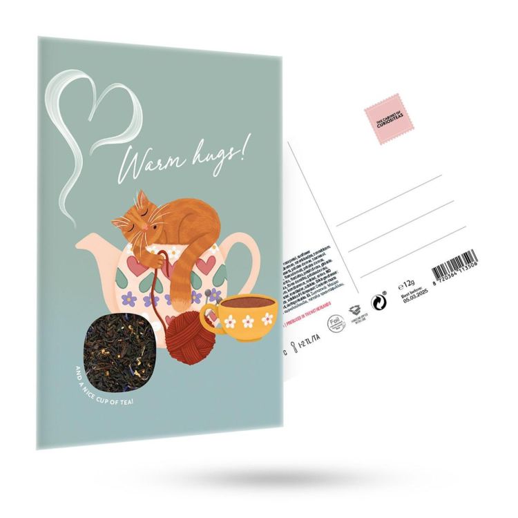 The Cabinet Of CuriosiTEAs Warm Hugs Tea Postcard (Blauw) - Panache (Koksijde)