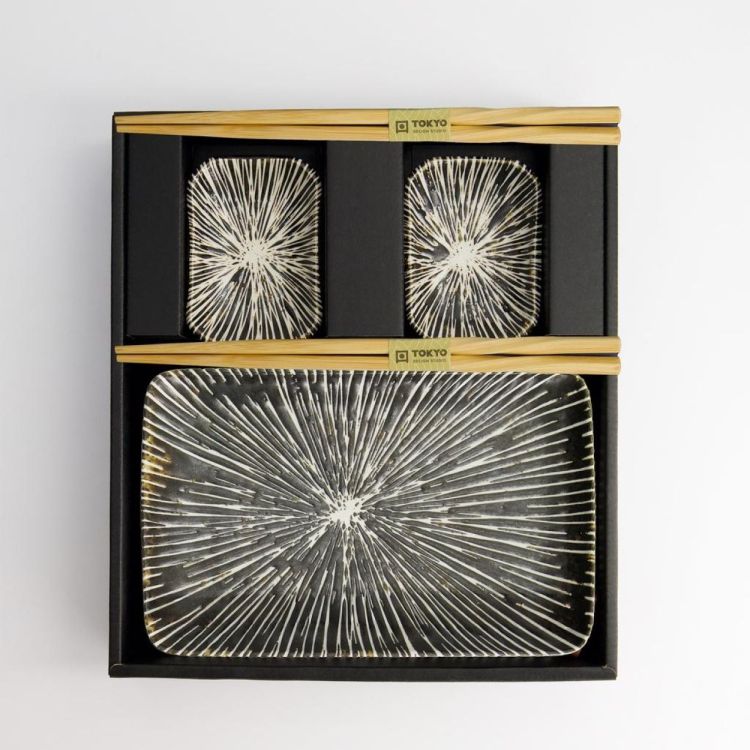 Tokyo Design Studio Brown Tokusa Sushi plate set (Brown) - Panache (Koksijde)