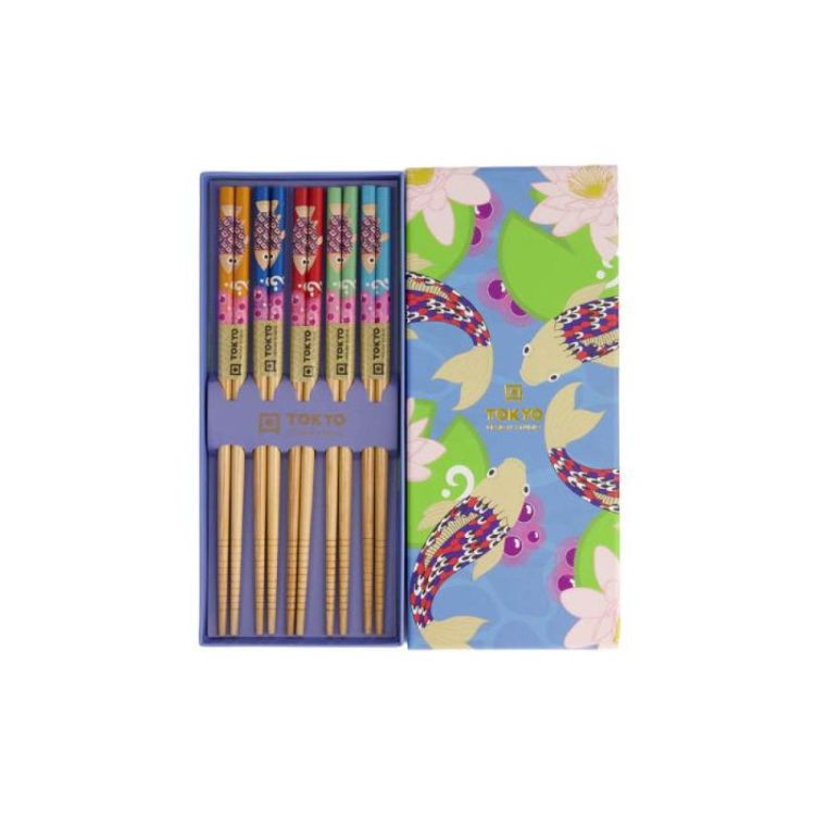 Tokyo Design Studio Chopsticks Blue lotus 5paar (Multi) - Panache (Koksijde)