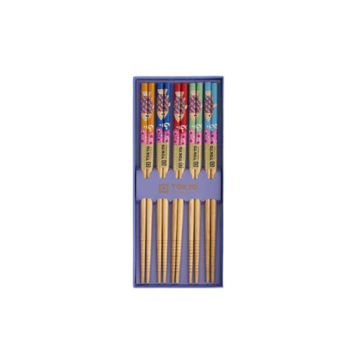 Tokyo Design Studio Chopsticks Blue lotus 5paar (Multi) - Panache (Koksijde)