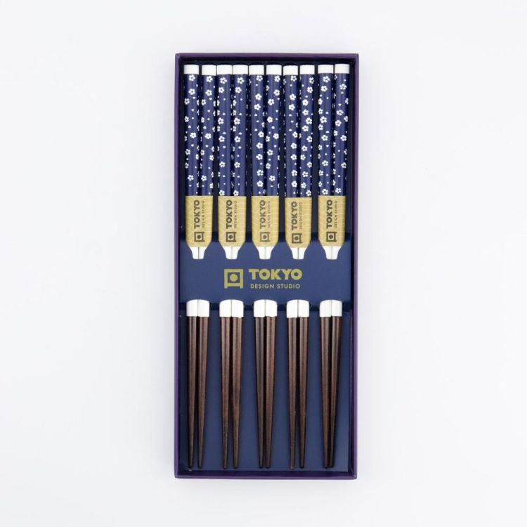 Tokyo Design Studio Chopsticks Blue Plum 5 paar (Multi) - Panache (Koksijde)