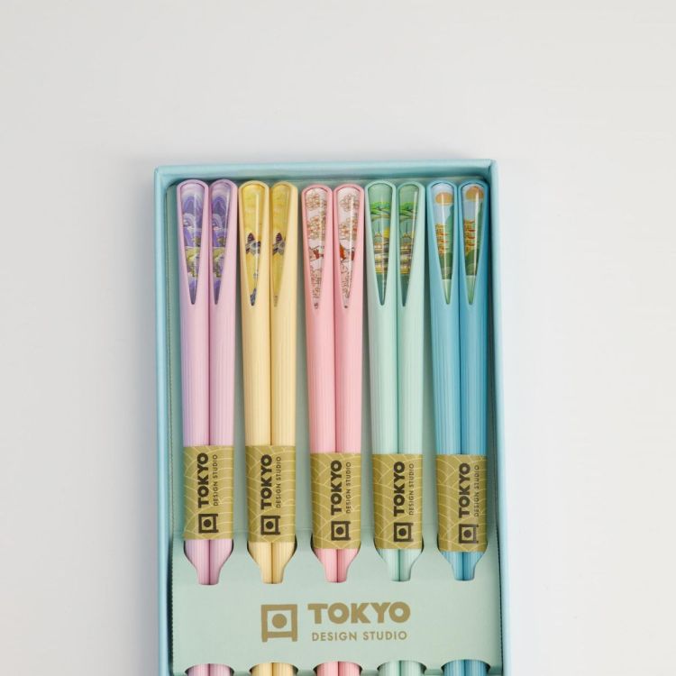 Tokyo Design Studio Chopsticks Cloud Emoji 5 paar (Multi) - Panache (Koksijde)