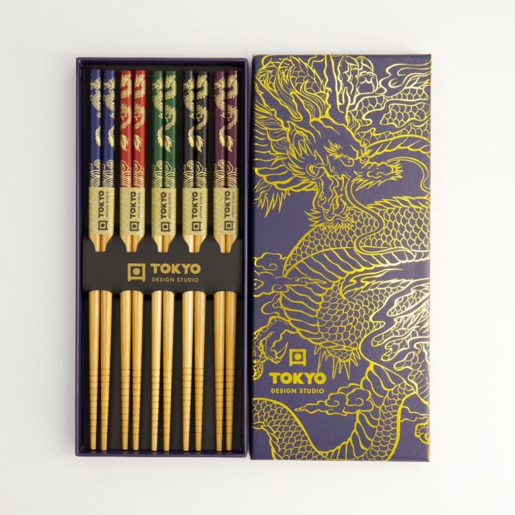 Tokyo Design Studio Chopsticks Dragon 5 paar (Multi) - Panache (Koksijde)