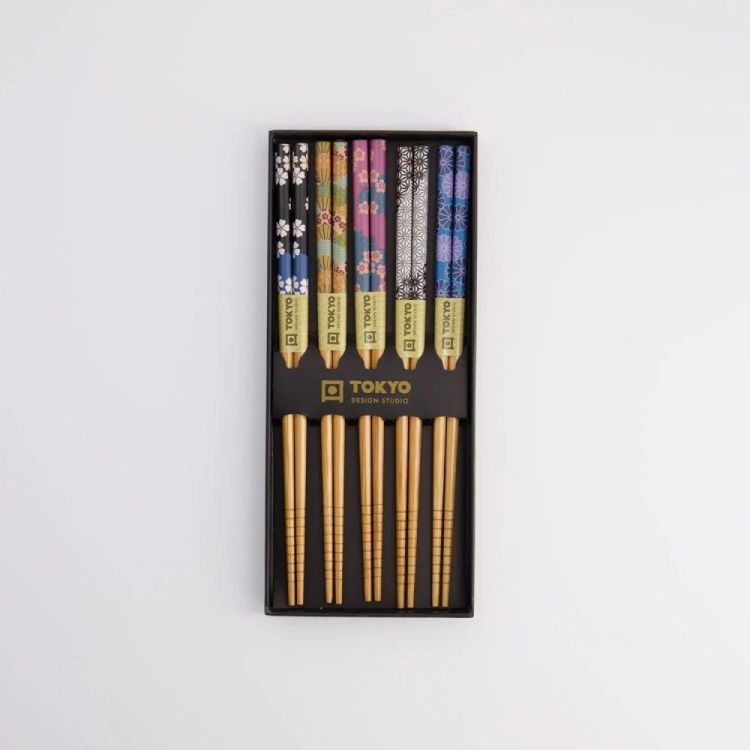 Tokyo Design Studio Chopsticks Flowers 5 paar (Multi) - Panache (Koksijde)