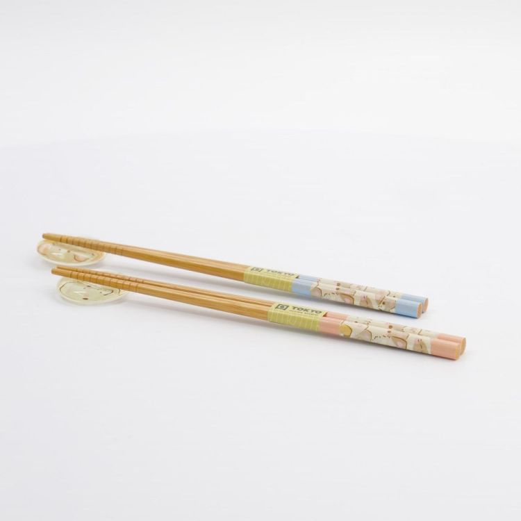 Tokyo Design Studio Chopsticks Kawaii Cats 2 paar + houders (Multi) - Panache (Koksijde)