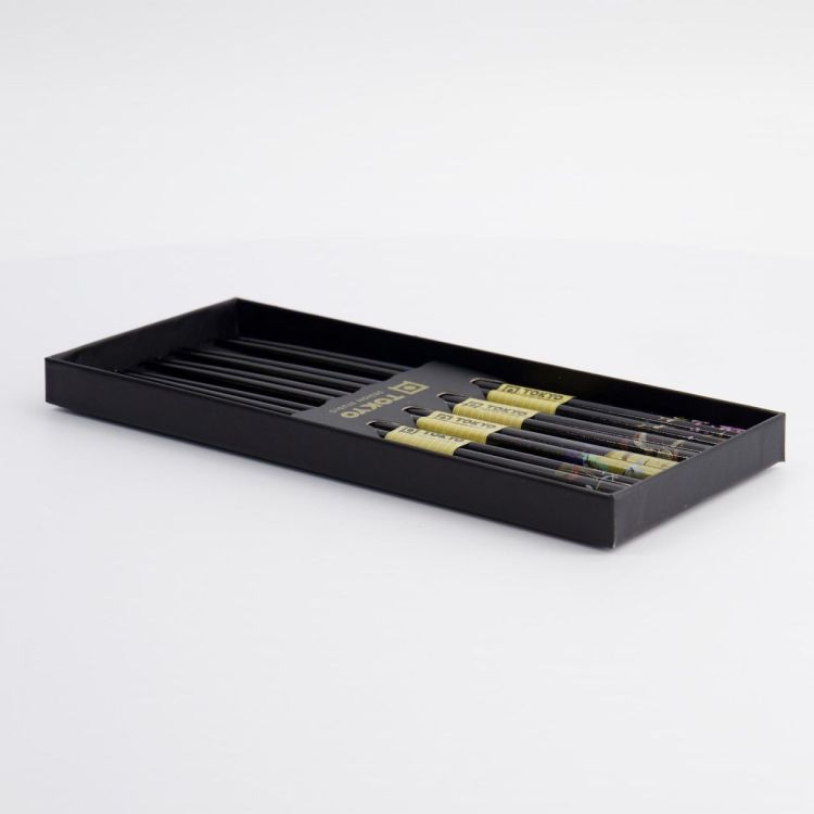 Tokyo Design Studio Chopsticks Mixed black 5 paar (Zwart) - Panache (Koksijde)