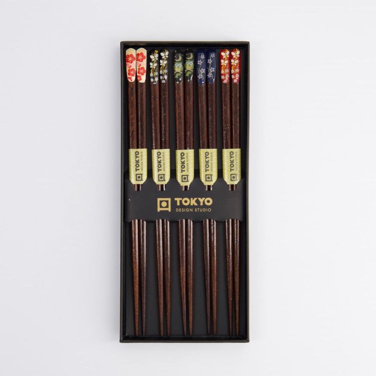 Tokyo Design Studio Chopsticks Nippon Floral 5 paar (Multi) - Panache (Koksijde)