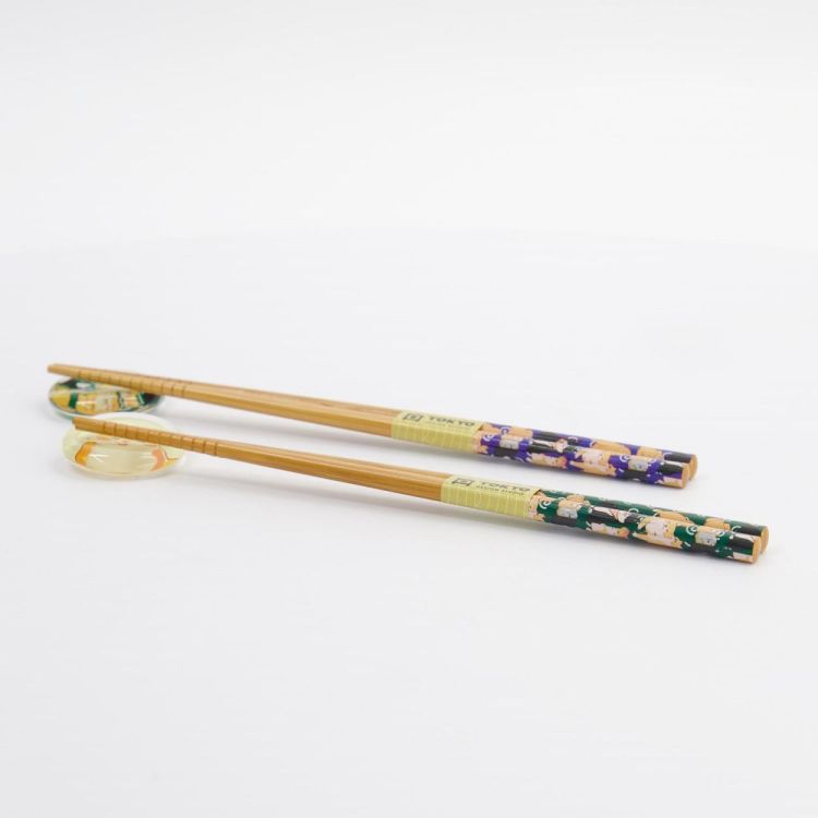Tokyo Design Studio Chopsticks Shiba 2 paar + houders (Multi) - Panache (Koksijde)