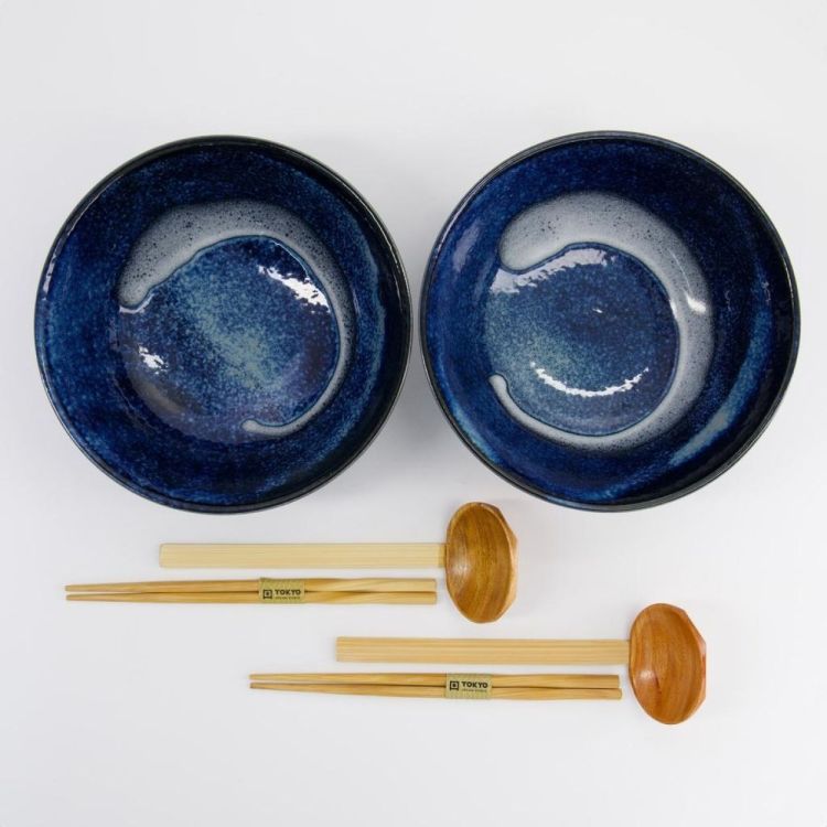 Tokyo Design Studio Izayoi Ramen set 21cm 1300ml (Blue) - Panache (Koksijde)